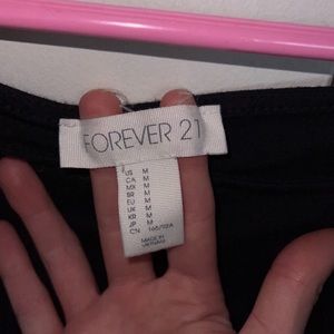 Forever 21 Off The Shoulders Black Dress